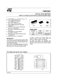 Datasheet 74AC541M manufacturer STMicroelectronics